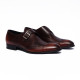 Men’s Classic Monk Strap Shoes – Handcrafted Brown Leather Dress Shoes