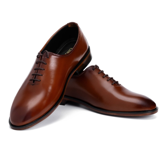 Brown & Black Oxford Dress Shoes for Men – Premium Leather Formal Shoes