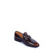 Men’s Brown Leather Loafers – Classic Slip-On Dress Shoes with Metal Bit